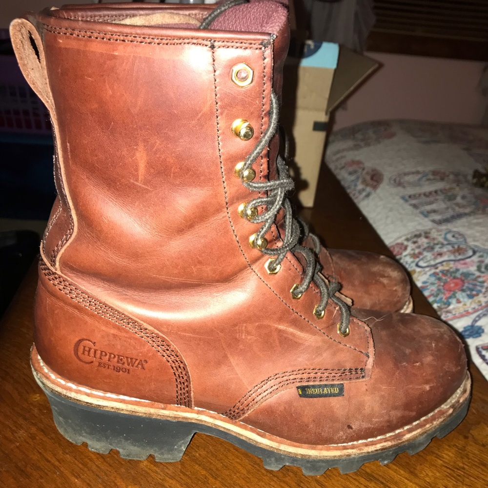 Men’s steel toe Chippewa boots